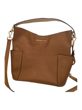 Michael Kors Tan and Beige Leather Shoulder Bag Size Large